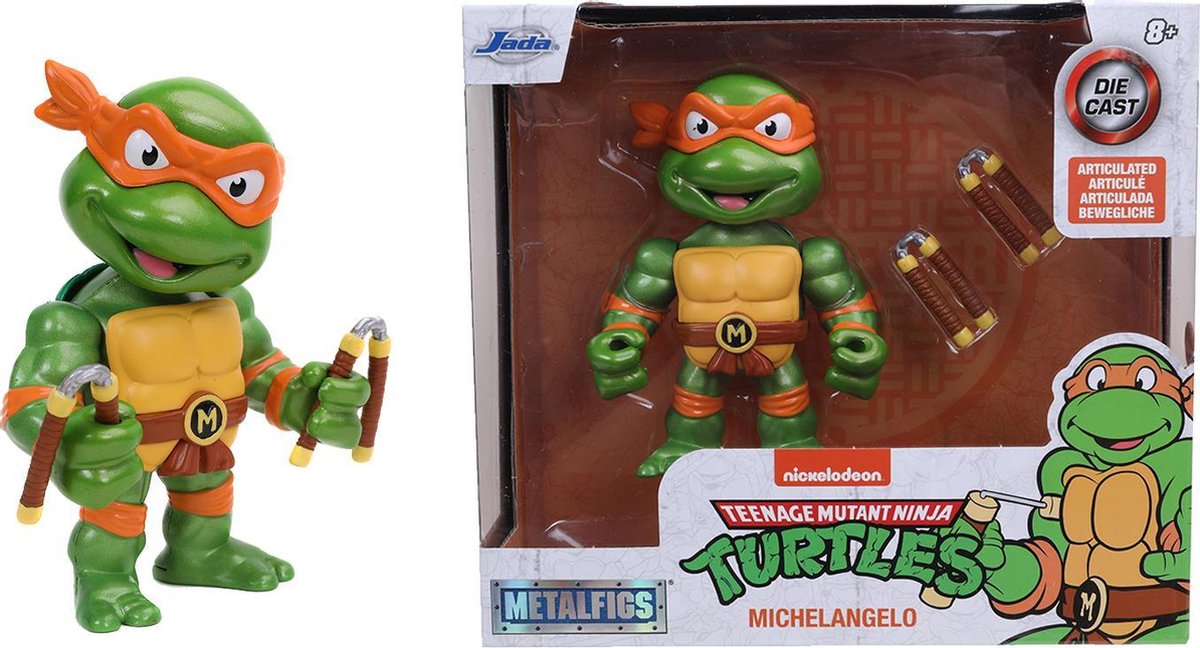 Jada Toys Turtles 4" MichEvi LOVEangEvi LOVEo Figure