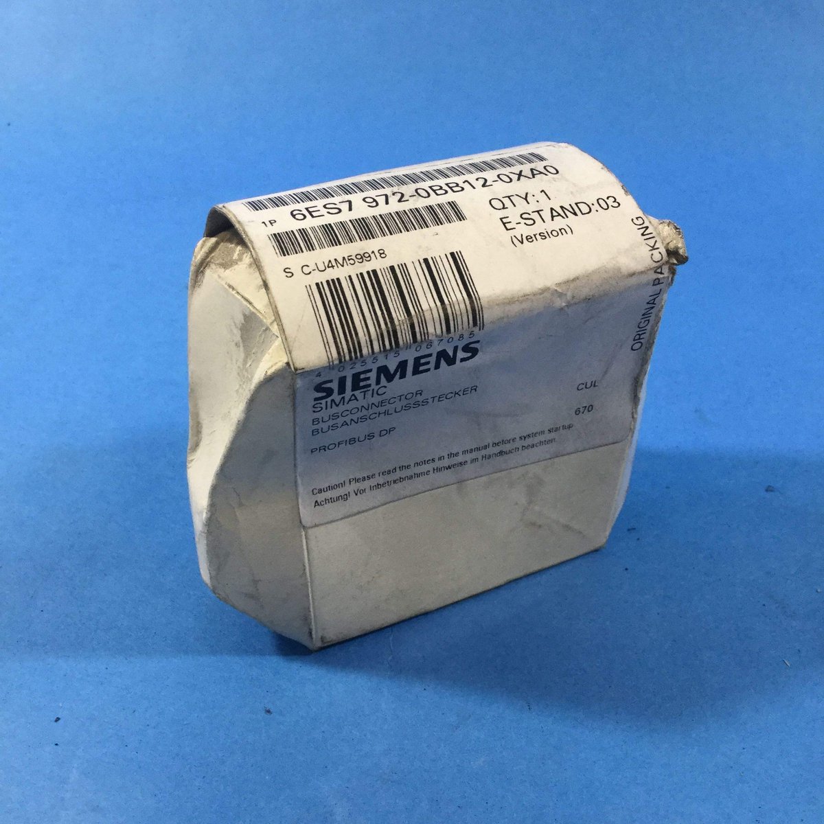 Siemens 6ES7972-0BB12-0XA0 6ES79720BB120XA0 Spina di collegamento PLC