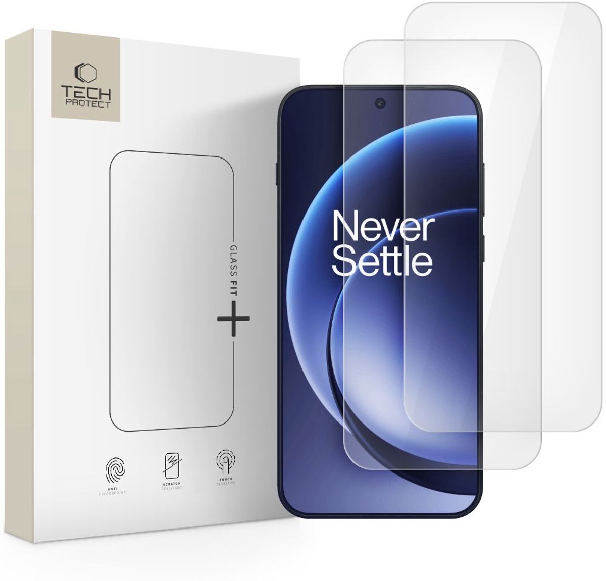 Tech-Protect Glass Fit+ 2-pack Tempered Glass for OnePlus 15