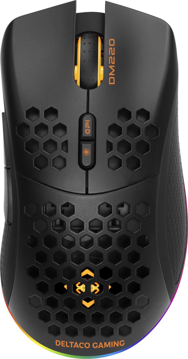Deltaco GAMING DM220 - Gaming Mus - Optisk - 7 knapper - Sort