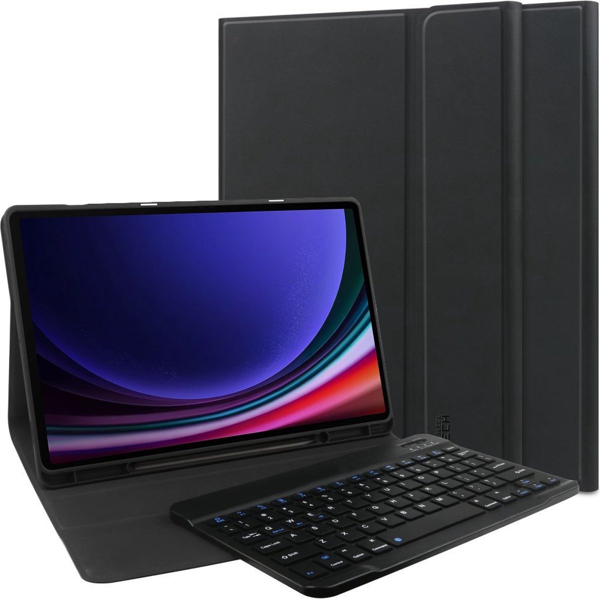 Tech-Protect SC Pen + Keyboard Case for Samsung Galaxy Tab S9 FE+ 12.4" X610 / X616B - Black