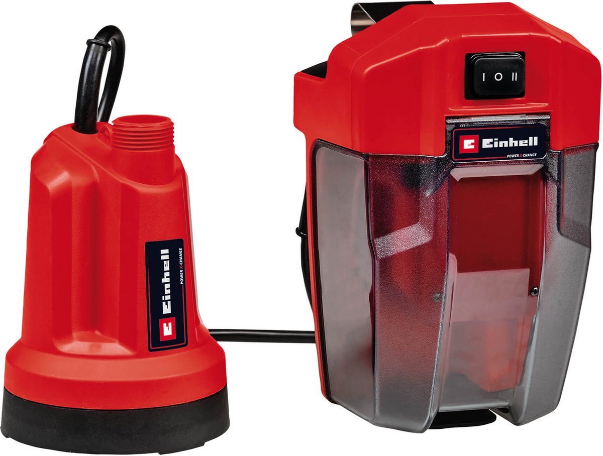 Einhell GE-SP 18 LL Li akku dykpumpe til rent vand 4500l/t u/batteri og lader