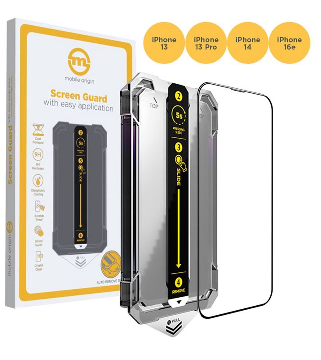 Mobile Origin Screen Guard iPhone 17e/16e/14/13/13 Pro with easy application