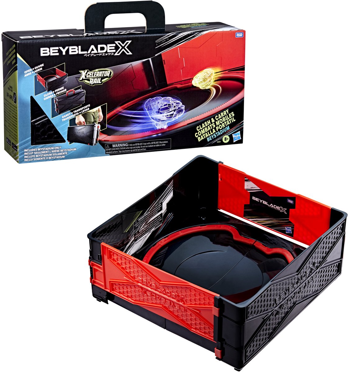 Beyblade X Clash and Carry Beystadium Battle Arena