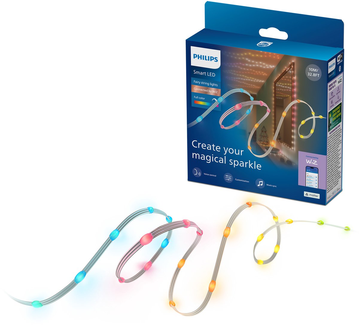 Philips Smart Lighting Fairy lyskæde, 10 m