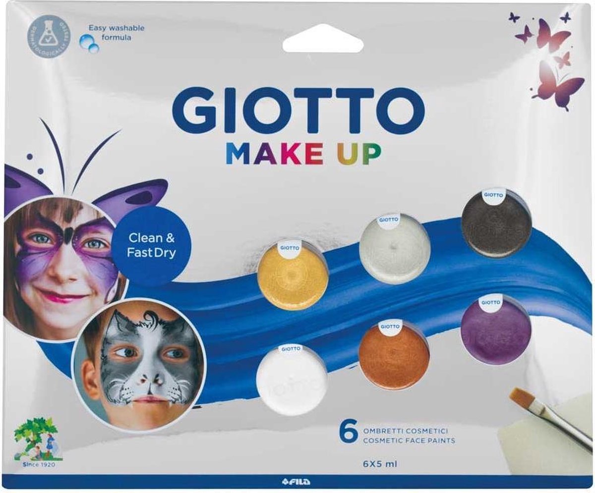 Giotto Make Up Face Paint Metallic 6x5 ml BL