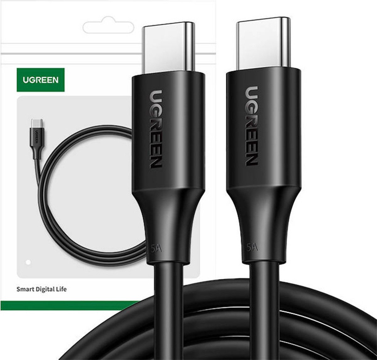 UGREEN - USB-C cable - 24 pin USB-C to 24 pin USB-C - 50 cm