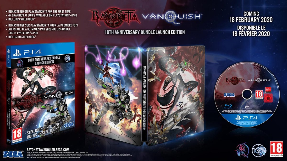Bayonetta & Vanquish 10th Anniversary Bundle - Sony PlayStation 4 - Action