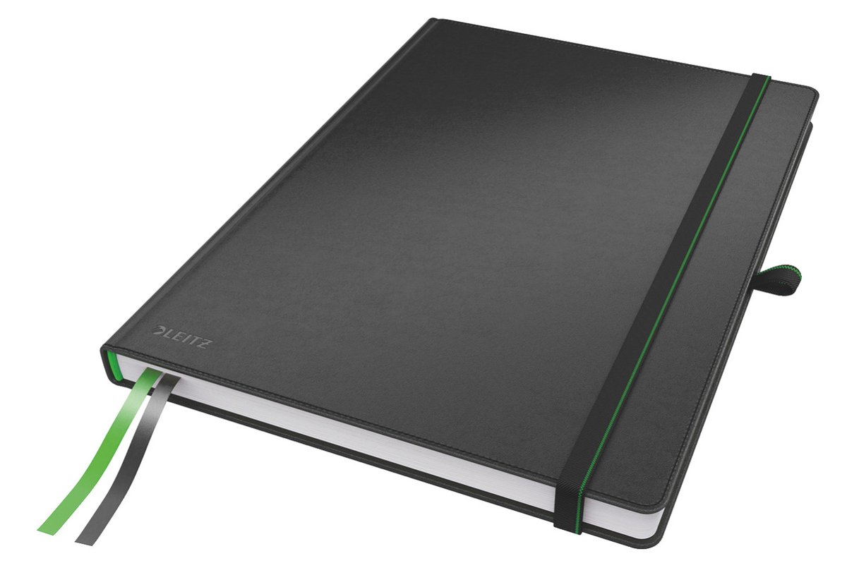 Leitz Notesbog Complete A4 linjeret 96 g 80 ark Sort