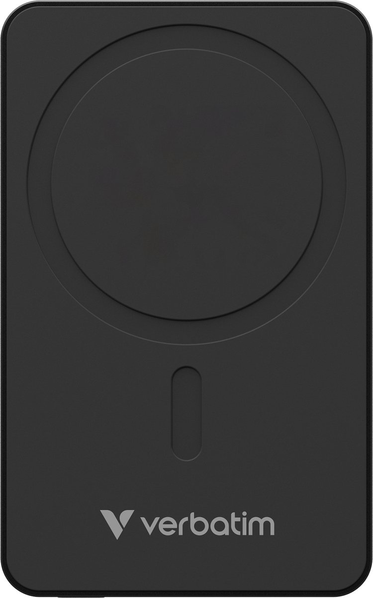 Verbatim Charge 'n' Go Essentials wireless power bank - magnetic - 24 pin USB-C - 20 Watt - 5000 mAh