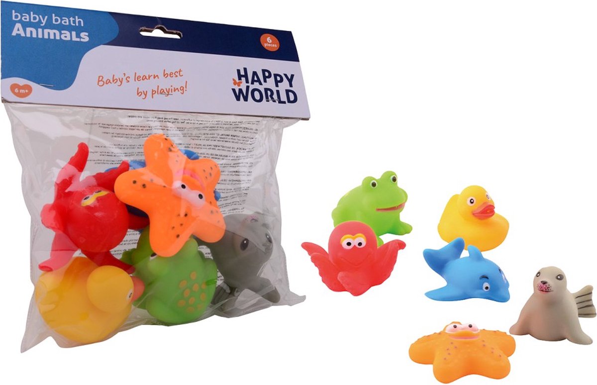 Johntoy Happy World Bath toys 6 pcs.