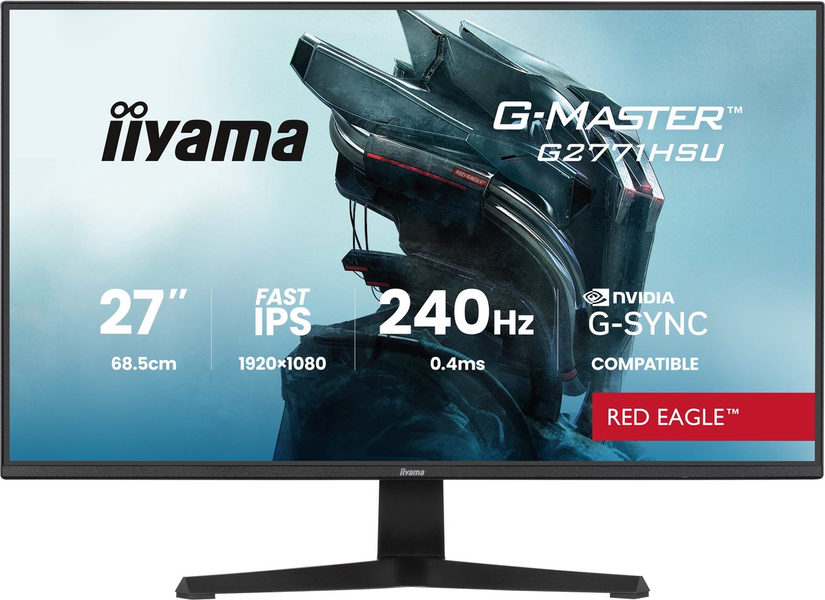 27" iiyama G-MASTER Red Eagle G2771HSU-B1 - LED monitor - Full HD (1080p) - 27"
