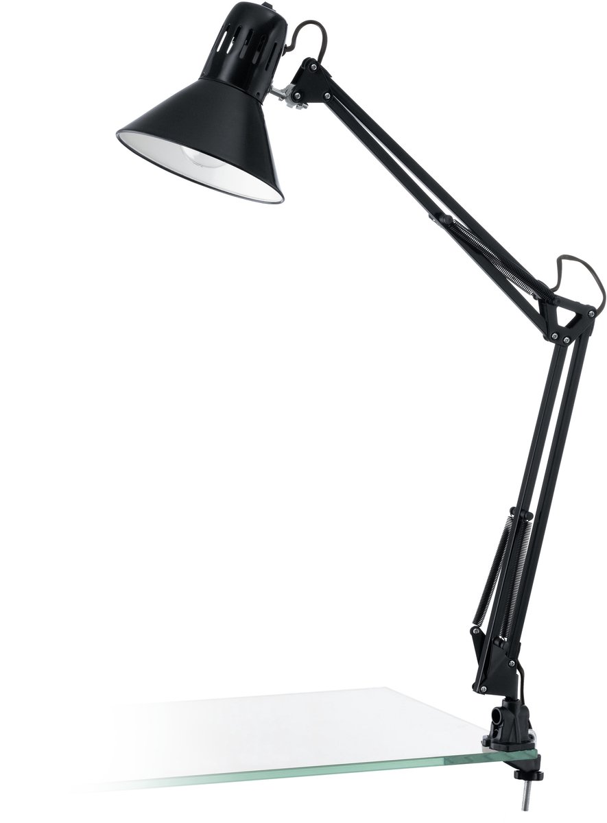 EGLO FIRMO skrivebordslampe med klemme, sort