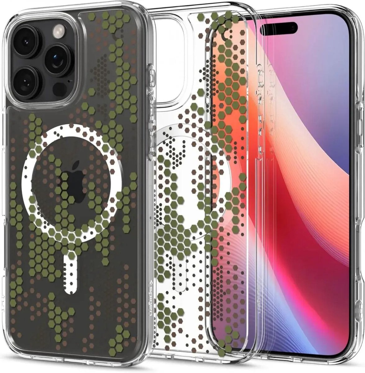 Spigen Ultra Hybrid MagSafe - digital camo - iPhone 16 Pro Max