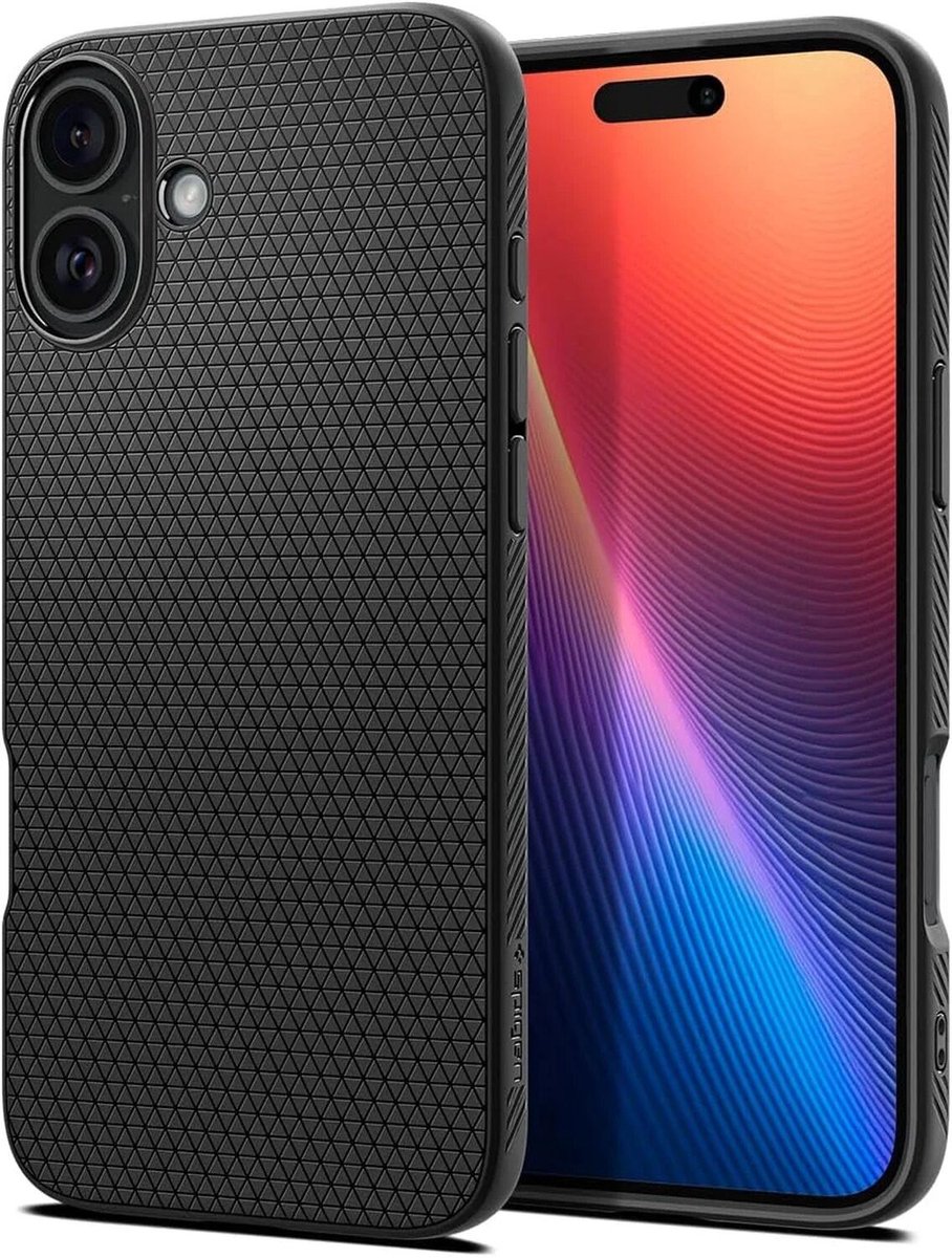 Spigen Liquid Air - matte black - iPhone 16 Plus