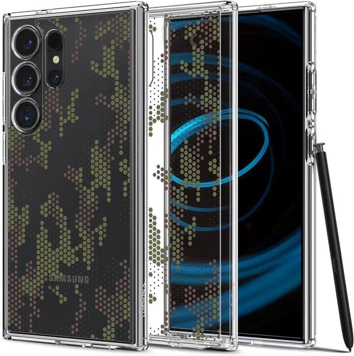 Spigen Ultra Hybrid - digital camo - Samsung Galaxy S24 Ultra