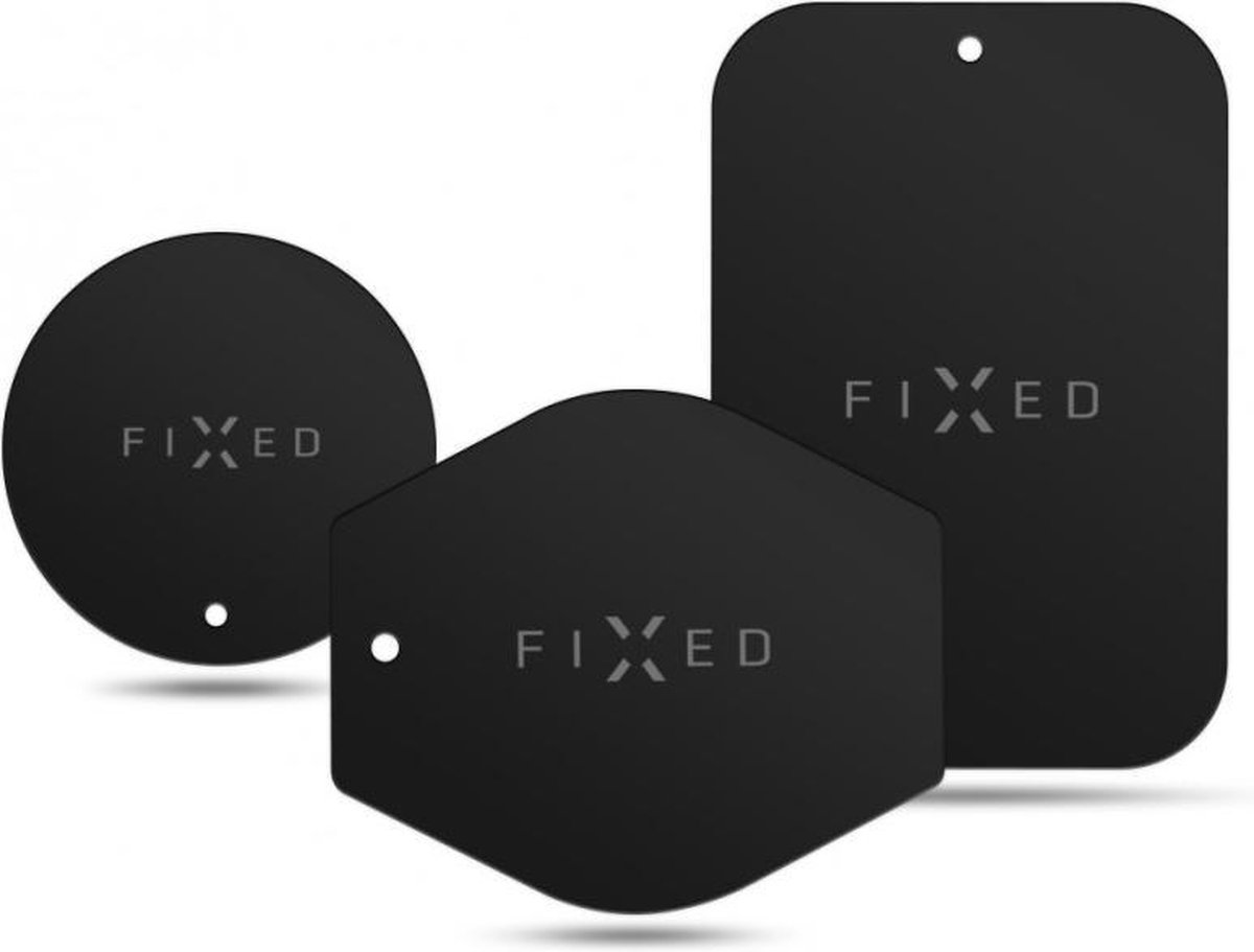 FIXED Icon Metal Telefonholder plader 3M SÆT Sort