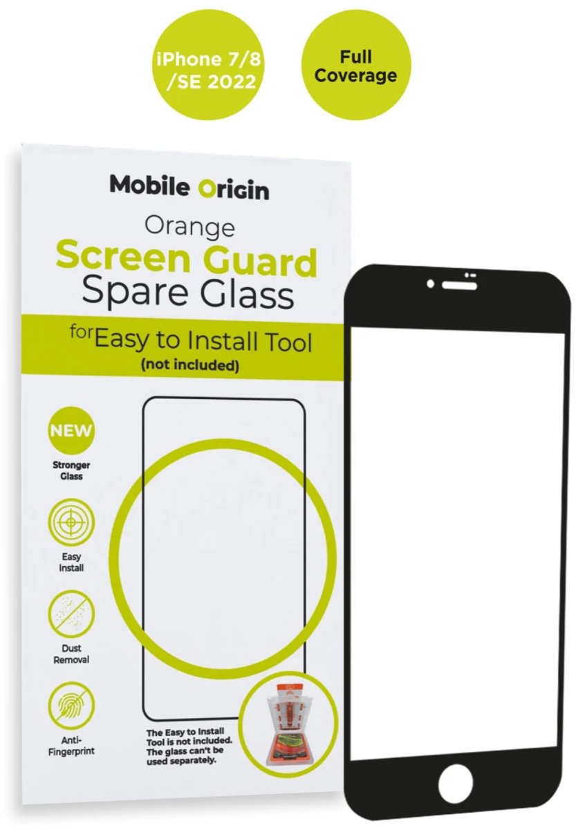 Mobile Origin Orange Screen Guard Spare Glass iPhone 8/7/SE 2022/SE 2020