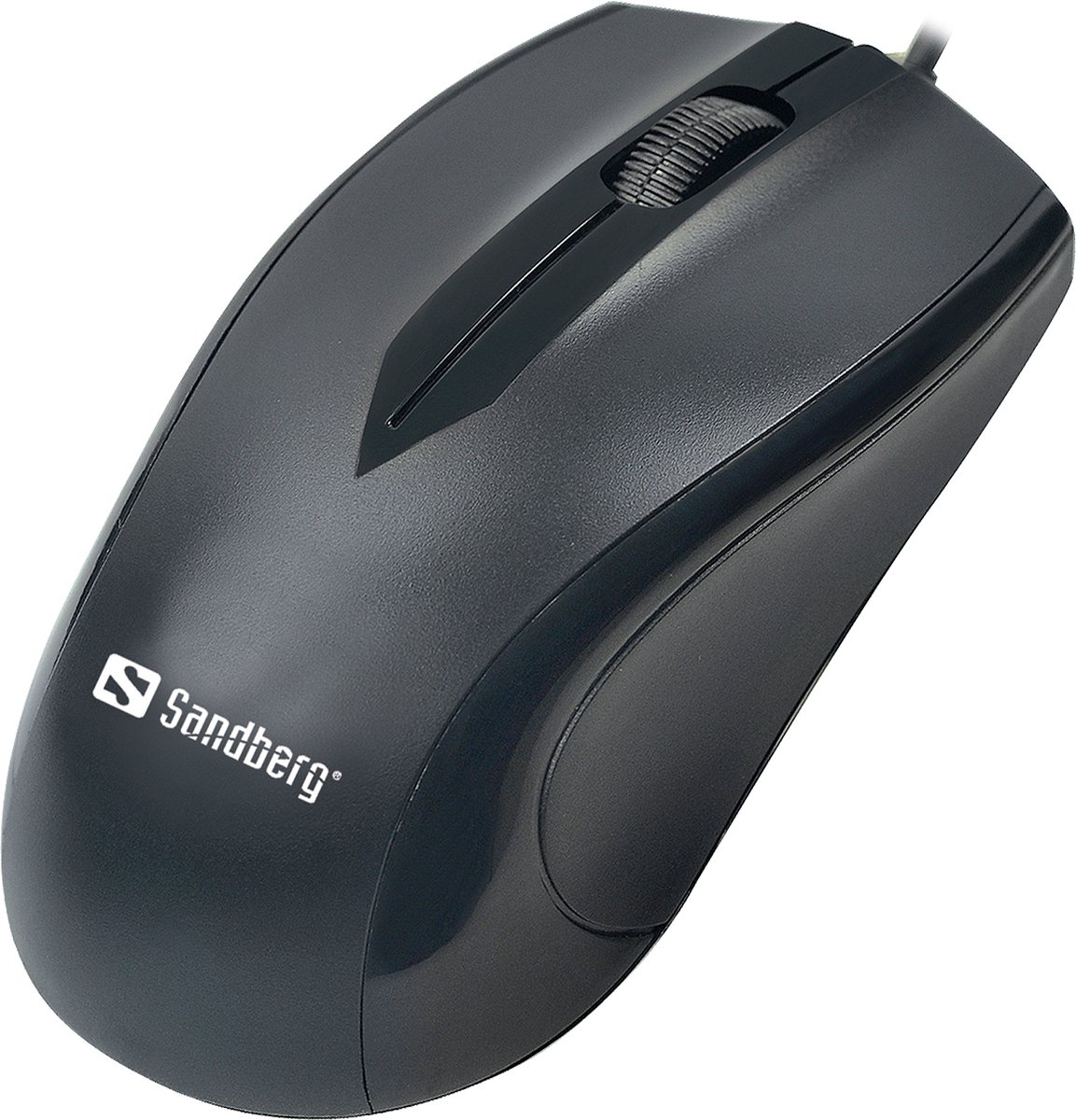 Sandberg USB-C - Mus - 3 knapper - Sort