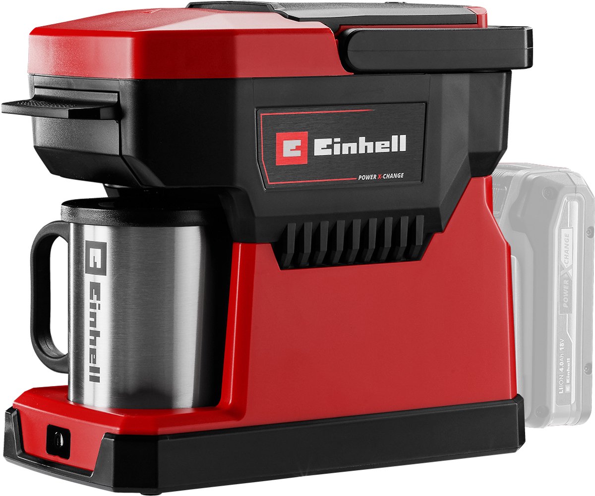 Einhell TE-CF 18 Li-Solo Power X-Change Macchina per il caffè Rosso Capacità tazze=1 funzione macchina caffè