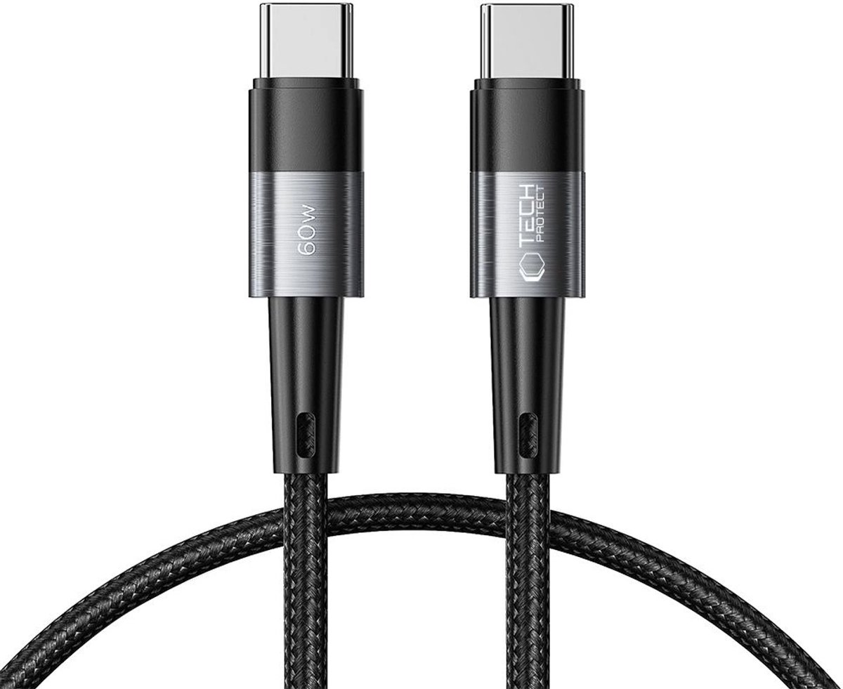 Tech-Protect UltraBoost USB-C / USB-C PD 60W 3A 0.25m Cable - Grey