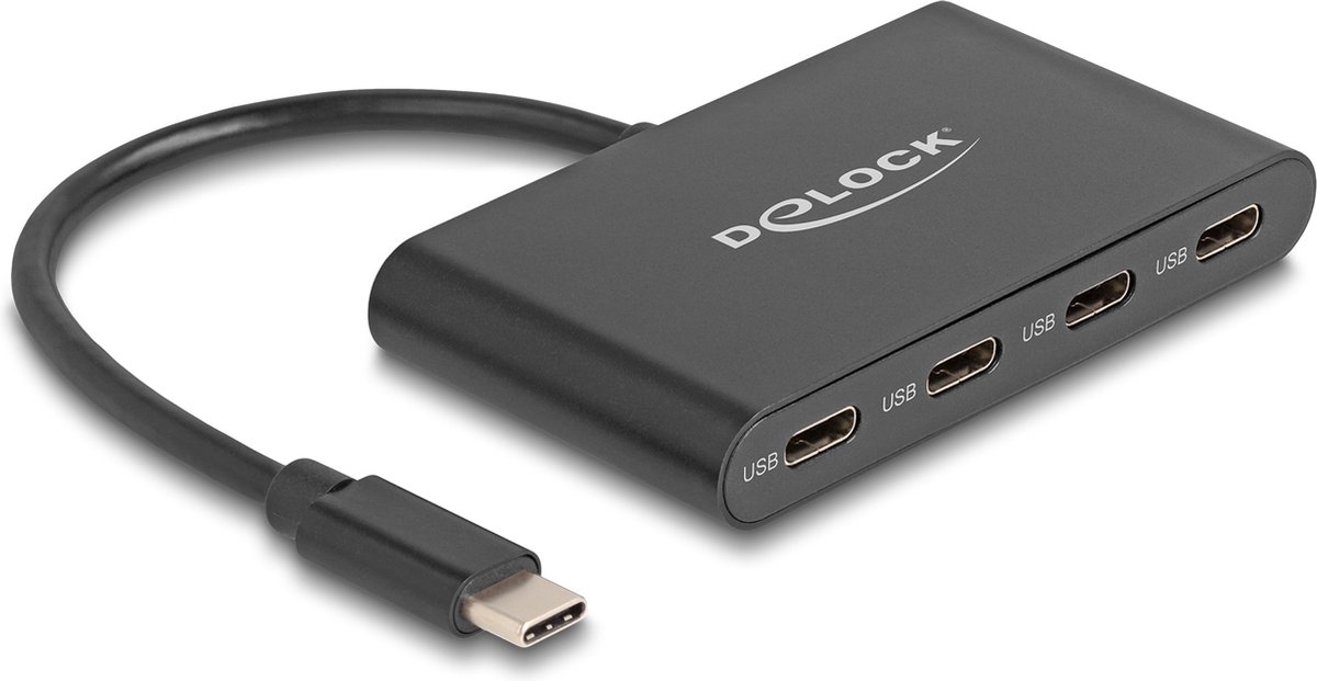 DeLOCK - Hub - 10 Gbps - 4 Ports USB hub - 4 ports - Sort