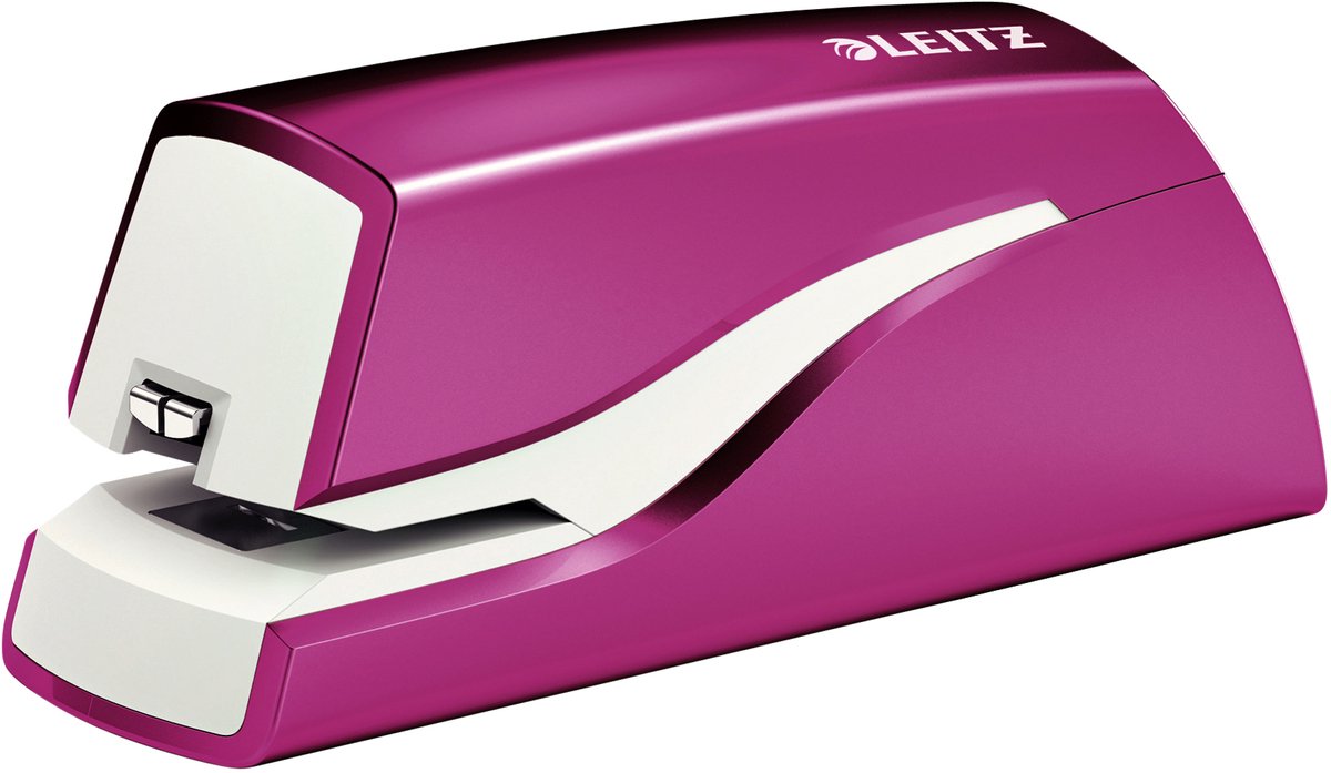 Leitz Elektrisk hæftemaskine WOW, kontaktløs, 10 ark Pink
