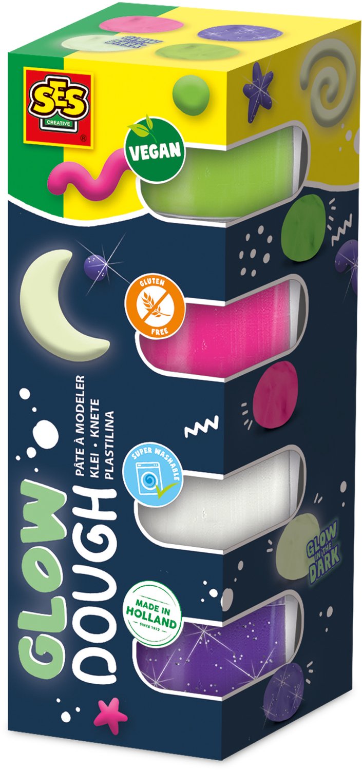 SES Creative Feel Good Clay - Glow 4x90gr