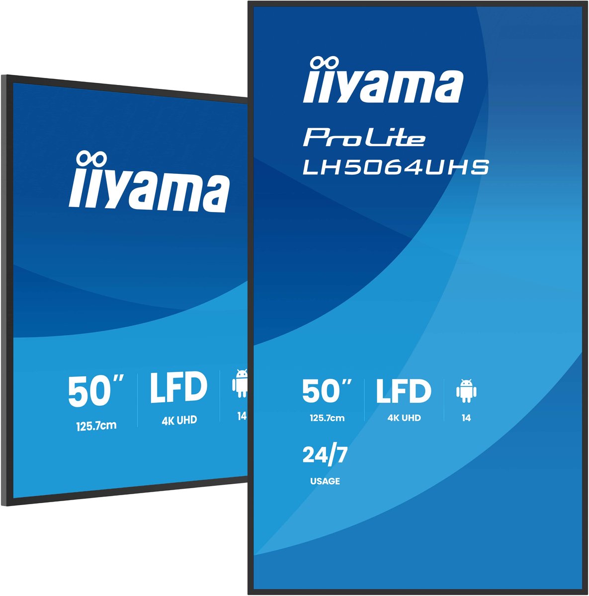 iiyama ProLite LH5064UHS-B1AG 50" Class (49.5" viewable) LED-backlit LCD display - 4K - for digital signage