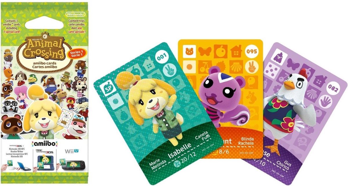 Nintendo amiibo Card: Animal Crossing: Happy Home Designer amiibo Card Pack - Series 1