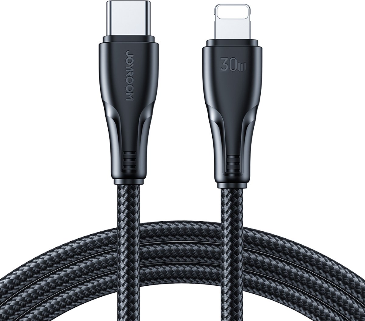 Joyroom Surpass Series A11 Lightning /USB-C 20W 0.25 m cable - black
