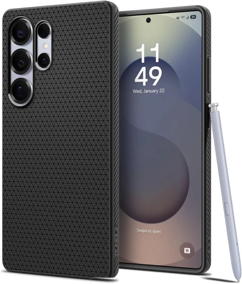 Spigen Liquid Air - matte black - Samsung Galaxy S25 Ultra