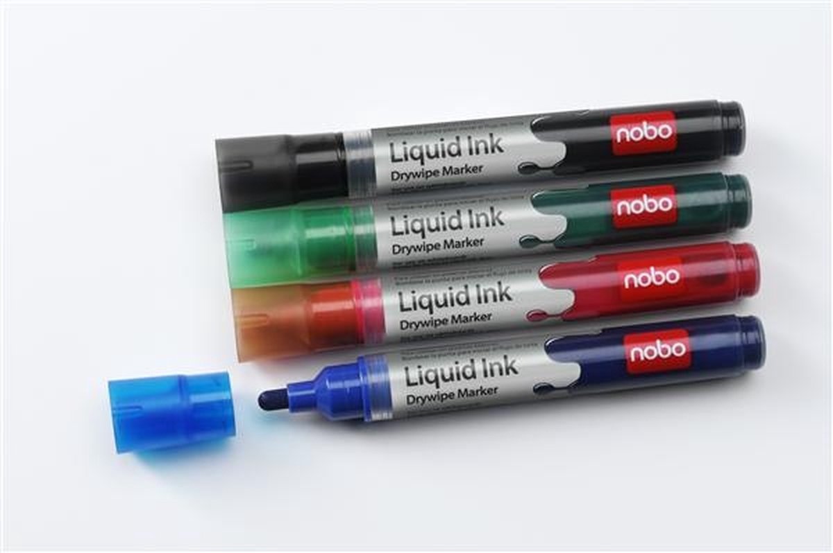 Nobo Liquid Ink - marker - black (pack of 12)