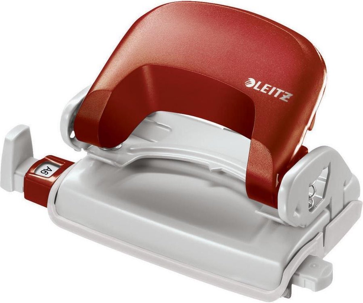 Leitz Hulapparat 5058 NeXXt, 2-huls 10 ark Rød