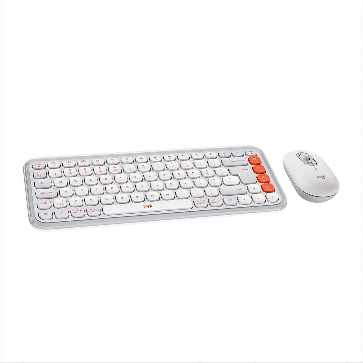Logitech POP Icon Combo - Tastatur & Mus sæt - Universal - Hvid