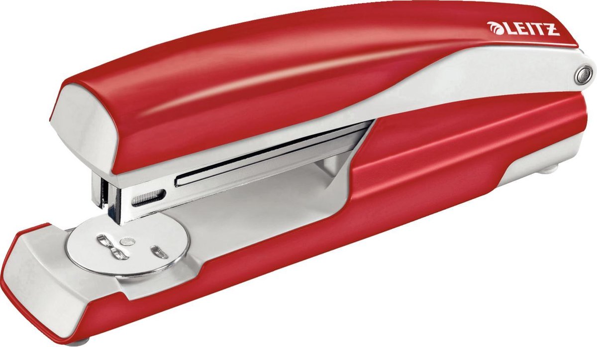 Leitz Hæftemaskine 5504 NeXXt, 40 ark metal fullstrip Rød