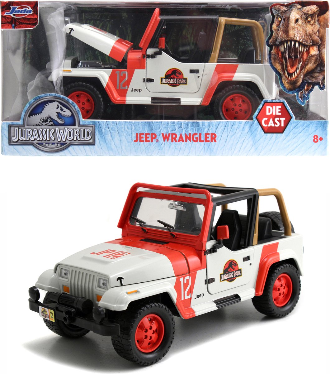 Jada Toys Jurassic Park 1992 Jeep Wrangler 1:24