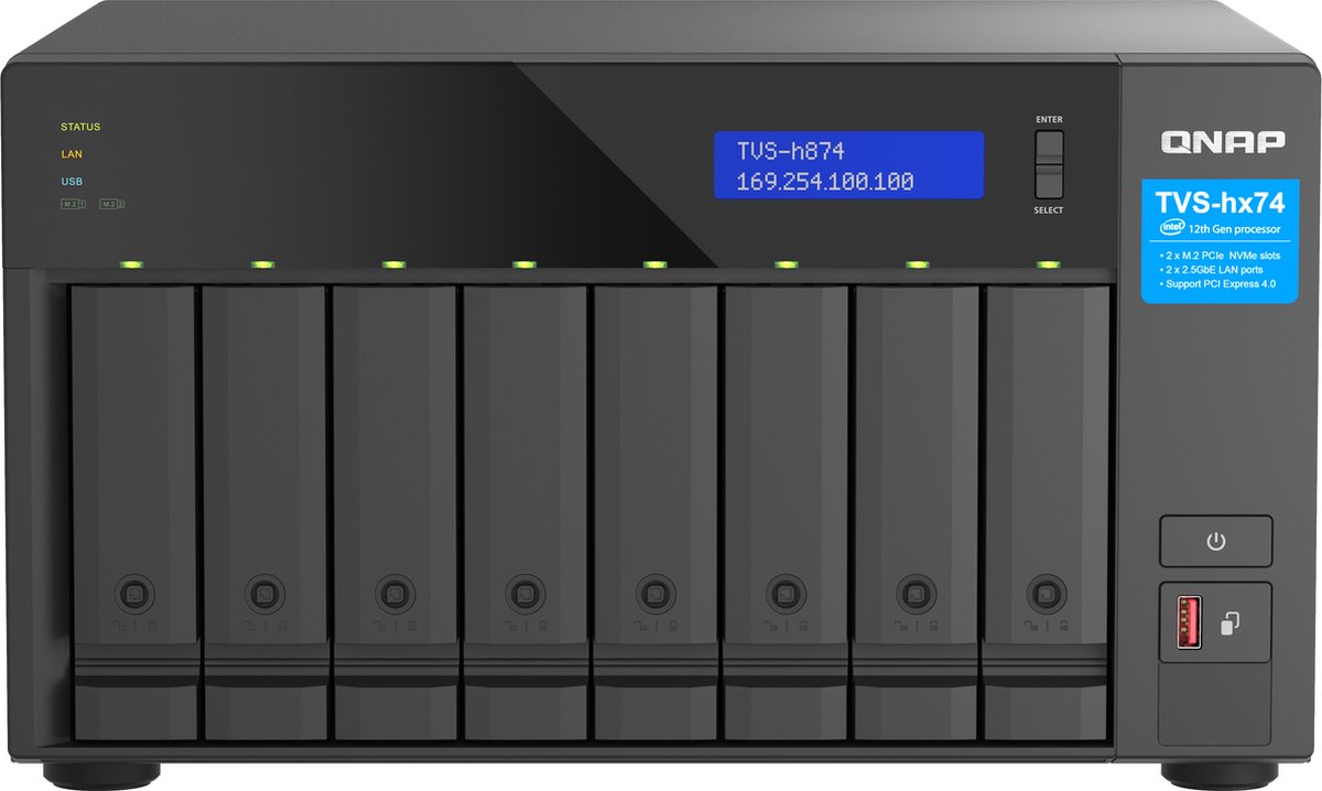 QNAP TVS-H874T-I9-64G - NAS-Server