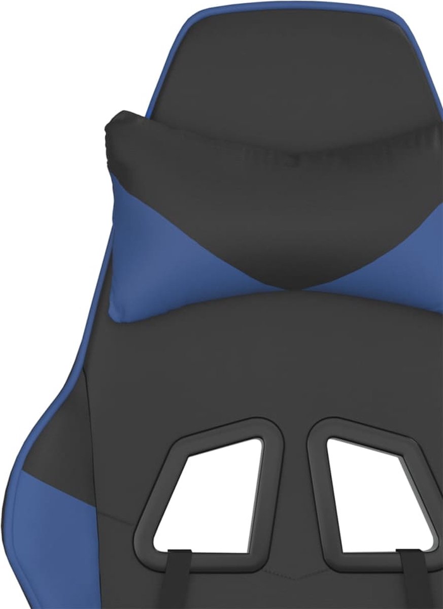 Vidaxl Gaming-Sessel, Schwarz-Blau, Kunstleder