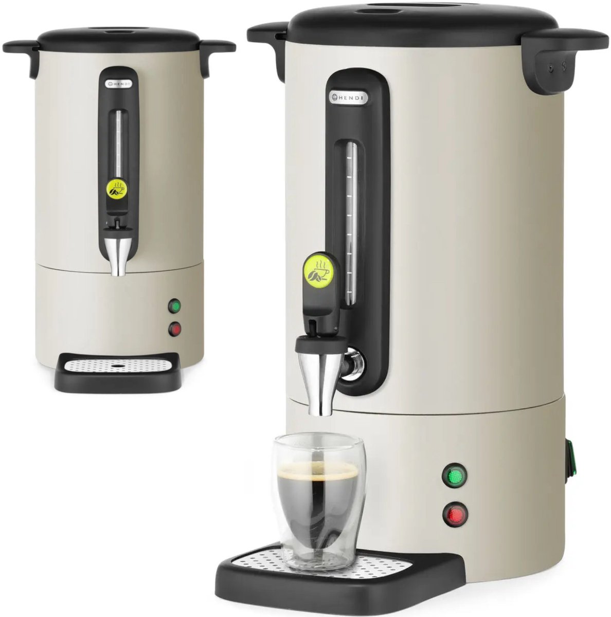 Kaffeemaschine mit Hahn und Abtropfschale Uniq 7 1050 W - Hellgrau