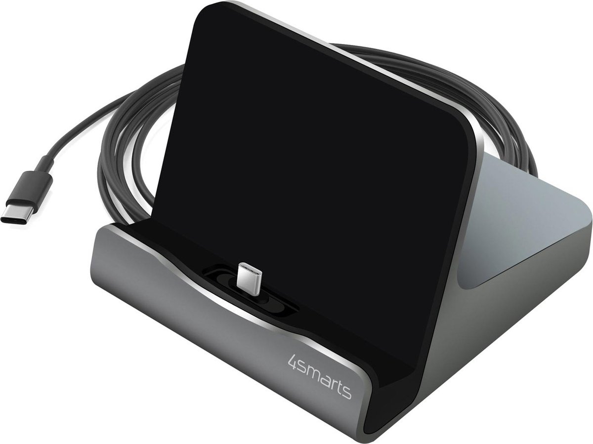 4smarts Charging Station VoltDock Tablet USB-C 60W gunmetal