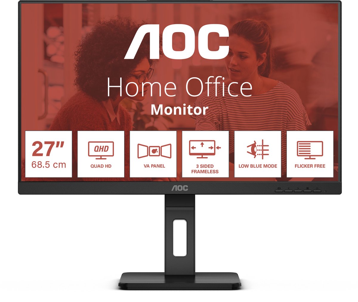 27" AOC Q27E3UMF - 2560x1440 (QHD) - 75Hz - VA