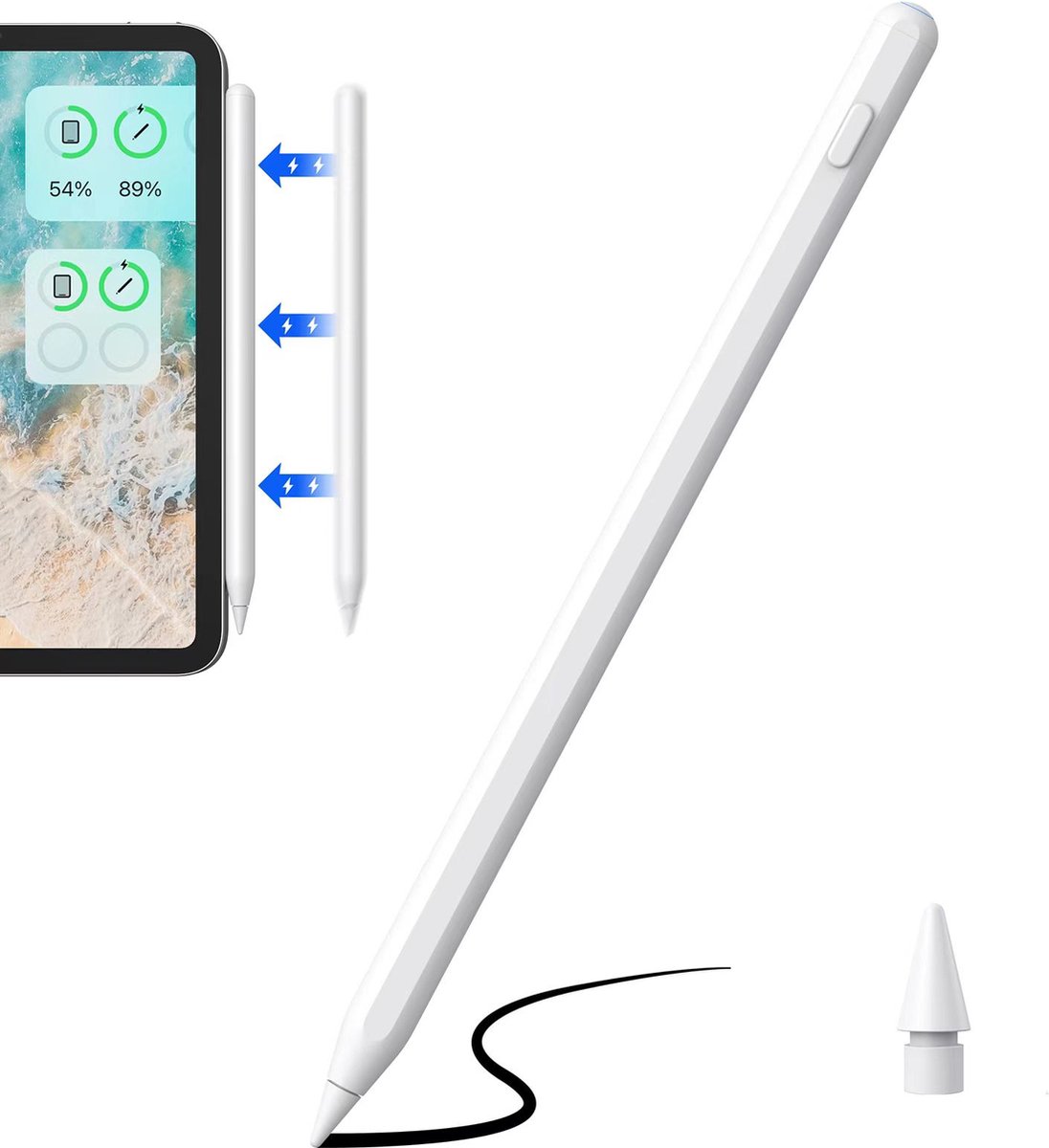Insmat SP-77 - active stylus - white - Stylus - Hvid