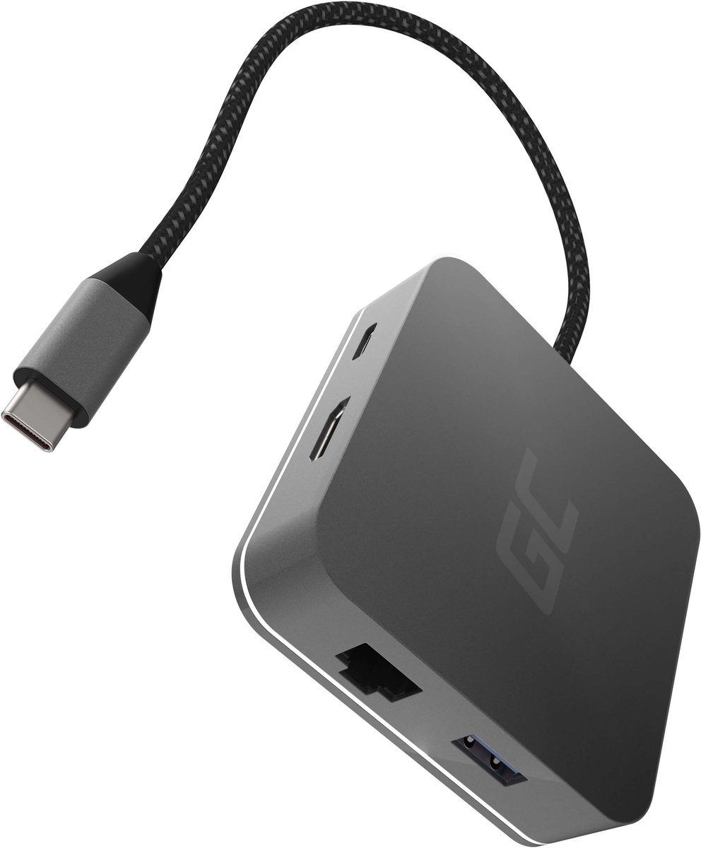 Green Cell HUB2 - docking station - USB-C - HDMI - GigE