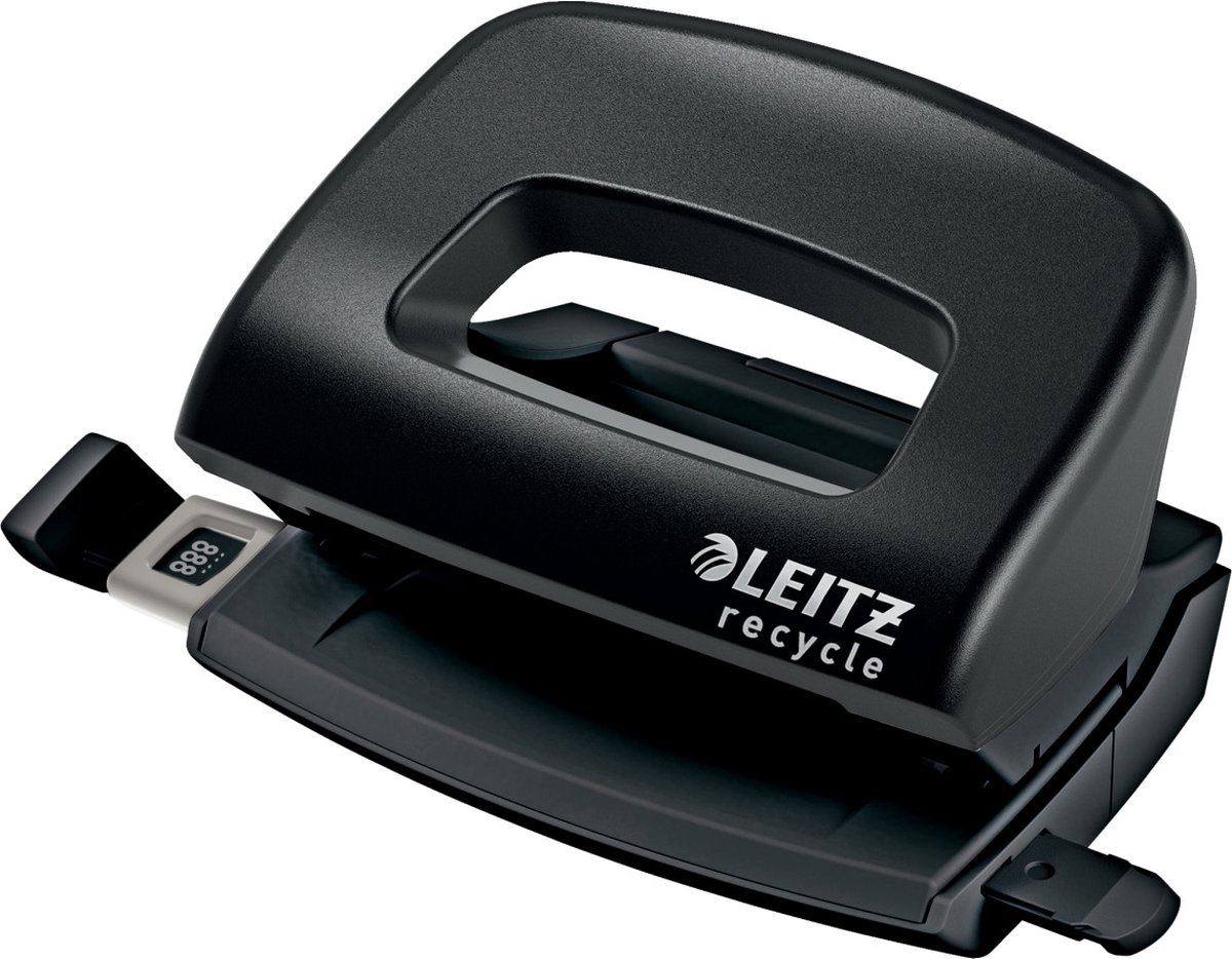 Leitz NeXXt Recycle mini hulapparat, 10 ark, Sort