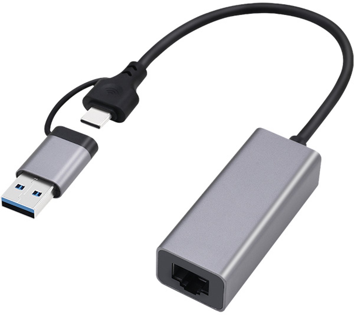 Gembird Cablexpert A-USB3AC-LAN-01 USB 3.1 + type-C Gigabit network adapter space grey
