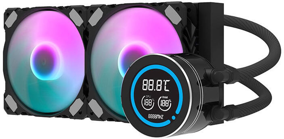 Darkflash Computer Radiator DN-D240 BLACK - CPU Vandkøling