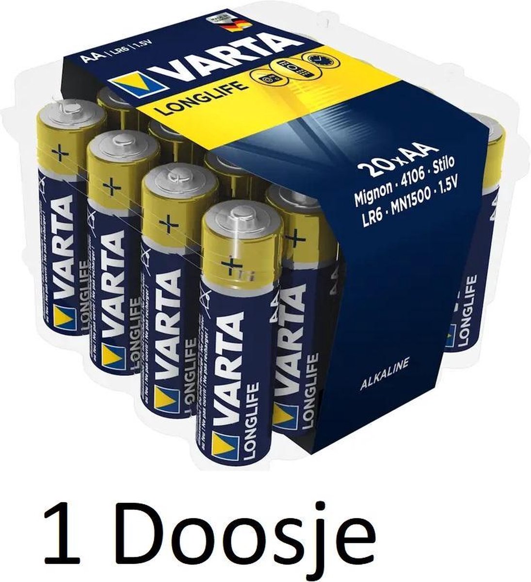VARTA Longlife AA 20 pk blister