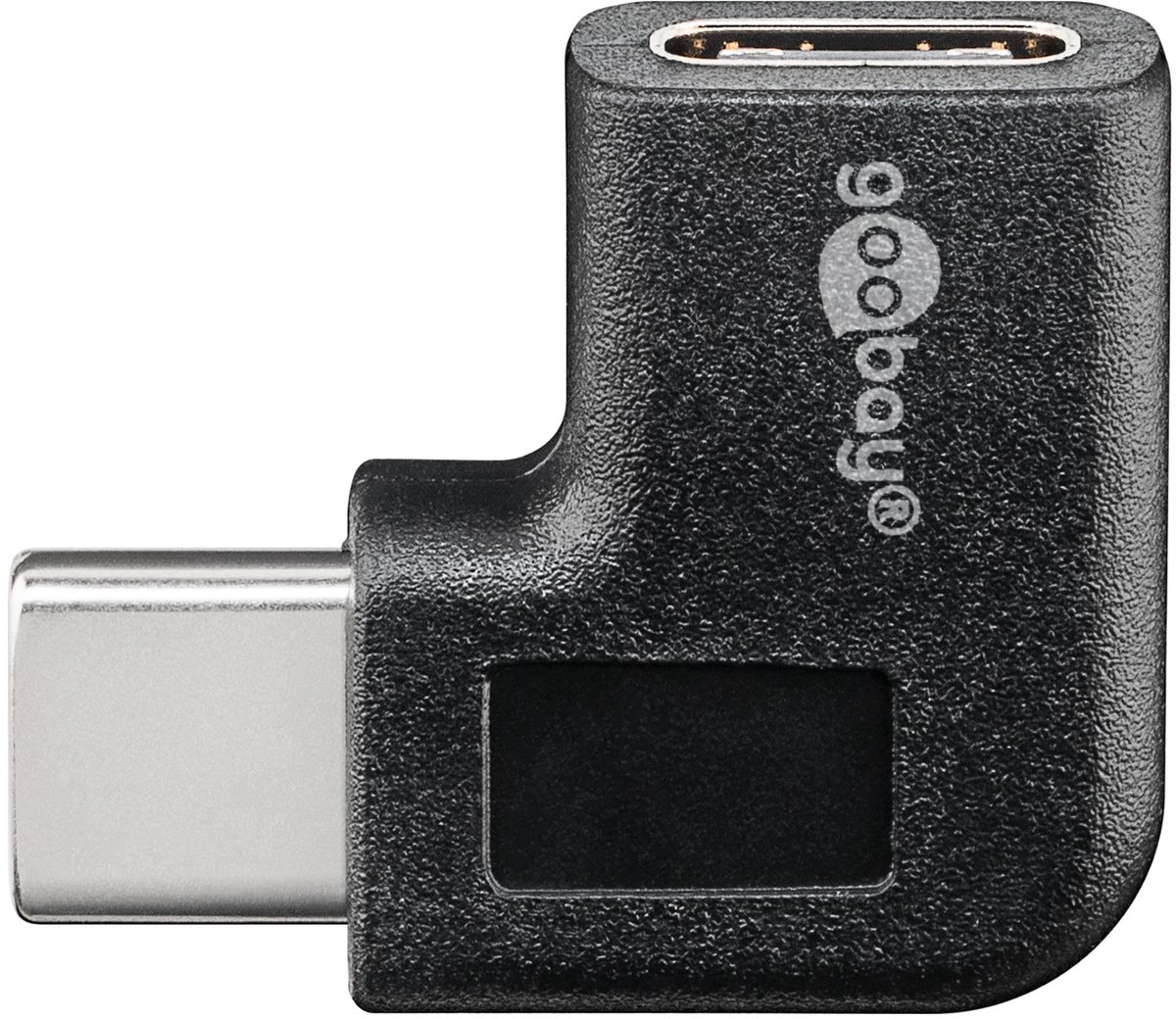 Pro USB-C to USB-C adapter 90° - black