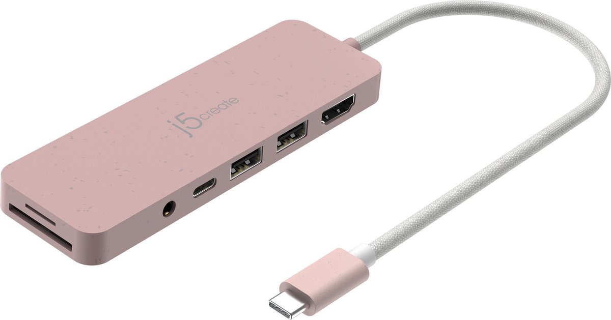 j5create JCD373ER-N - USB-C Multi-Port Hub (with PD)